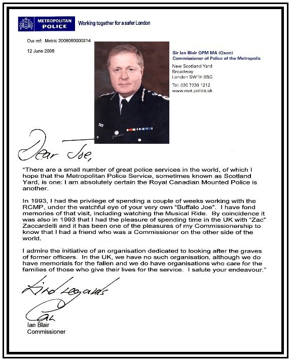 Blair letter